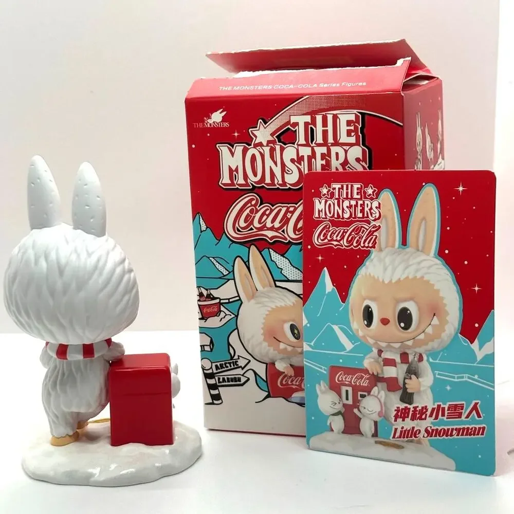 Authentic Pop Mart The Monsters Labubu X Coca-Cola, Little Snowman Figure - New